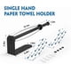 thumbnail image 3 of Paper Towel Holder One Hand Tear, Self Adhesive Single Hand Paper Towel Holder Under Cabinet, Black Paper Towel Holder Wall Mount, Stainless, 3 of 4