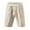 Khaki, variant on Men's Linen Summer Breathable Shorts, Ideal for Seaside Entertainment, Easy to Match, Refer to Size Chart