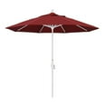 thumbnail image 1 of California Umbrella GSCU908170-SA03 Parasol de Marché en Aluminium 9 Pieds Inclinaison du Collier - Blanc Mat-Pacifica-Rouge, 1 of 4