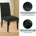 thumbnail image 2 of Dining Chair Covers Set of 4, Stretch Dining Room Cushion Cover Non-Slip Elastic Protectors for Wedding Kitchen Party Hotel, 2 of 6