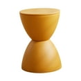 thumbnail image 2 of Reposapiés redondo, taburete, muebles nórdicos, creativos, de moda, para cambiar zapatos. Amarillo, 2 of 9