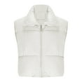 thumbnail image 5 of Xdegoge Cropped Vest for Women Lightweight Zip Up Stand Collar Quilted Vests Trendy Casual Sleeveless Jackets Going Out Winter Fashion Outfits 2025, 5 of 7