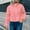 Pink, variant on Women's Solid Color Fleece Jacket Cardigan Stand Collar With Pockets Warm​​