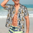 thumbnail image 5 of Picia Llama and Cactus1 Gentle Cotton Regular Fit Short Sleeve Casual Hawaiian Shirt for Men-Medium, 5 of 9