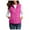 Z2-Hot Pink, variant on larppty Women Long Vest Solid Color Sleeveless Hood Winter Warm Puffer Vest Outwear (White, S)