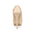 thumbnail image 2 of BLISSFUL STEP Women's Platform Ankle Strap Stiletto High Heel Pumps Nude 7, 2 of 7
