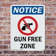 thumbnail image 4 of (2 Pack) Gun Free Zone OSHA Notice Sign 12 Inch X 18 Inch Indoor / Outdoor Rust-Free Aluminum Metal Signs for Workplace, Workshop, and Construction Site, Made in the USA, 4 of 8