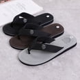 thumbnail image 4 of Chanclas de alta calidad para Hombre, zapatillas de marca, sandalias de playa de gran oferta, antideslizantes, Zapatillas de casa informales a la moda, 4 of 7