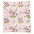 thumbnail image 5 of Soft & Warm Vintage Floral Throw Blanket: 50x60in Pink Rose Peony Design Blanket - Elegant Decor Blanket for Room, Couch - Unique Gift for Women, 5 of 5