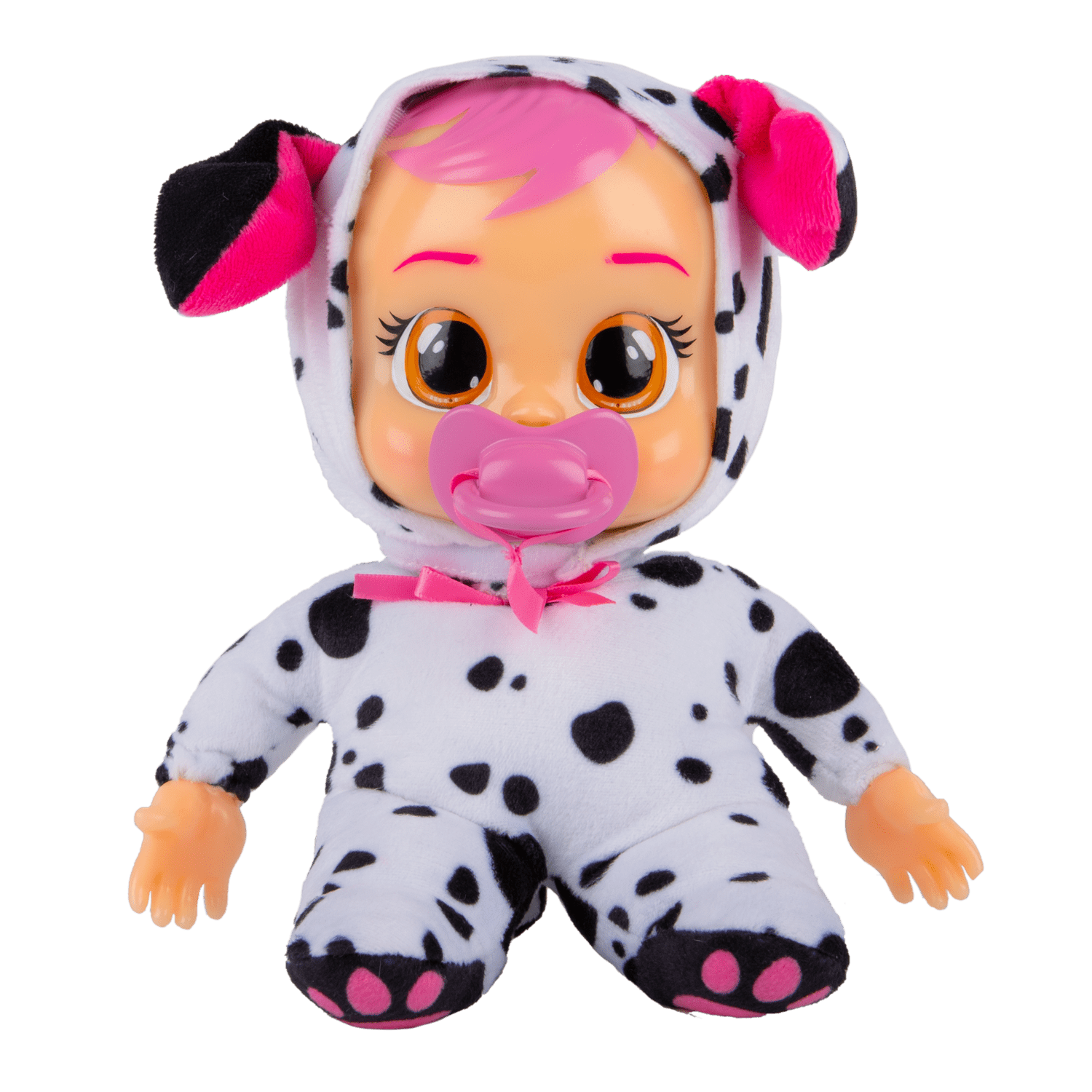 IMC Toys Cry Babies Dotty Doll Dalmatian Baby Toddler Soft Plush Interactive Toy 