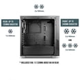 thumbnail image 6 of Antec NX300BLACK Nx Series Nx300 Black, Mid-tower Atx Gaming Case, Tempered Glass Side Panel, Led Strip Front Panel, 1 X 120 Mm Argb Fan Included, 6 of 9