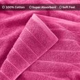 thumbnail image 3 of Casa Platino Bath Sheet 2 Pack - Luxurious Soft Bath Sheets, Quick Dry & Oversized Bath Towels, Ideal for a Touch of Elegance - Fuchsia, 3 of 7