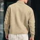 thumbnail image 5 of Seeotter Men's Knit Sweater Long Sleeve Casual Collared Quarter Button Golf Waffle Textured Sweater, 5 of 7