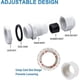 thumbnail image 3 of Paquete de 25 prensaestopas impermeables ajustables PG7 PG9 PG11 PG13.5 PG16 conectores de cable tuercas de relleno juntas de plástico con arandela blanco, 3 of 5