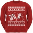 thumbnail image 1 of Astronaut dans l'Espace Chandail de Noël Laid Chandail en Molleton Rouge, 1 of 1
