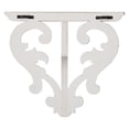 thumbnail image 5 of SOFE Vintage Wooden Wall Shelf - Distressed White Drop Shape Floating Shelves for Small Spaces, 10" Wide Decorative Shelf for Plants, Books, Entryway & Office, 5 of 6