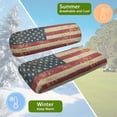 thumbnail image 6 of Psesaysky Faded American Flag Print Univesal Seat Covers for Golf Cart Ezgo Ordinary Seats, Breathable Cloth Fashion Appearance Golf Cart Accessories, No Need Detaching Armrests, 6 of 8
