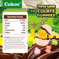 thumbnail image 2 of COKOC Triple-Layer Dark Chocolate Flavored Gummy Candy Eggs, Soft & Chewy Easter Basket Candy & Party Favors, 12.7oz (Pack of 4), 2 of 5