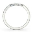 thumbnail image 3 of Spot Jewel 1.7 Ct Round Cut Diamond Ring – Lab-Created – Half Moon Eternity Style – 14K White Gold Plated – Dainty Engagement Ring Gift for Women, 3 of 4