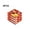 Orange, variant on 4 Pack Snack Plates with Integrated Sauce Compartment, Plastic Plates for Dumplings Fries Sushi Home Kitchen, Orange