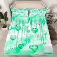 thumbnail image 2 of Castle Fairy Green Love Heart Bed Sheets for Boys Girls,Bling Crystal King Sheets, 2 of 7