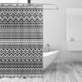 thumbnail image 2 of EREHome Rideau de Douche Motif Noir et Blanc Imperméable pour Salle de Bain 60x72 Pouces, 2 of 3