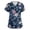 Navy, variant on ASDFVBKG Medical Women's Scrub Top Short Sleeve V Neck Working Top with Pocket Floral Printed Plus Size Casual Workwear Scrub Tops Mint Green L