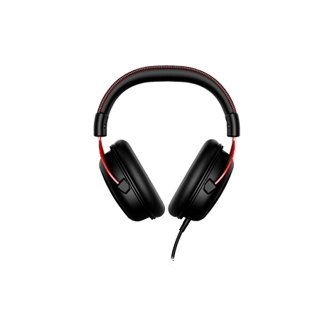 HyperX - Cloud II Wired Gaming Headset for PC, Xbox X|S, Xbox One, PS5, PS4, Nintendo Switch, and Mobile - Black/Red
