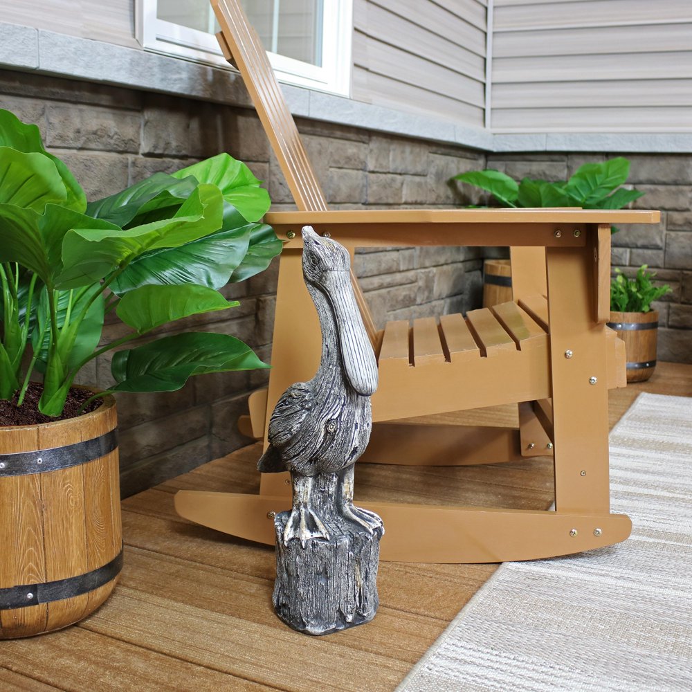 Sunnydaze 22Inch Pelican's Perch Outdoor Garden Statue Outside