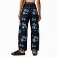 thumbnail image 5 of Axiiglly Jeans for Women Mid Rise Wide Leg Boho Barrel Jeans with Pockets Trendy Denim Pants, S-2XL, 5 of 7