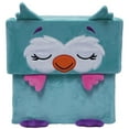 thumbnail image 4 of Happy Nappers: Adorable Storables - Owl - Teal & Pink - 8” Character Box & Surprise 8” Plush Toy w/ Weighted Paws, Square Storage Bin, Kids Age 1+, 4 of 8