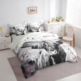 thumbnail image 3 of Homewish Animal Highland Cow Boy Girl Bedding Comforter Set 7-Piece,Cherry Blossoms King Bedding Sets,Japanese Style Ultra Soft Bed Sheets,Lightweight Room Decor,Reversible, 3 of 8