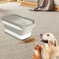 thumbnail image 6 of Dog Food Storage Bin, Airtight Dog Food Container, Large Foldable Food Box with Hinged Lid & Wheels, for 12-15 Kg, Pet Supplies for Dogs, Easy Access & Transport, Food Storage Solution, 6 of 9
