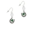 thumbnail image 2 of Delight Jewelry Silvertone Irish Luck Horseshoe with Shamrock Silvertone Leaf French Earrings, 2 of 5