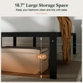thumbnail image 5 of Amolife Heavy Duty King Size Metal Platform Bed Frame with 16.7'' Large Under Bed Storage Space, Black, 5 of 9