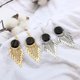 thumbnail image 2 of KAKOWELY Pendientes Colgantes Dorados Largos Para Mujer Con Y, 2 of 8
