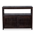 thumbnail image 2 of Benjara Uti 42 Inch Sideboard Console Cabinet, Double Door, 1 Shelf, Espresso Brown, 2 of 5