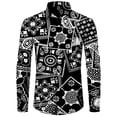 thumbnail image 3 of Camisa de moda para hombre, estampado 3D de flores de anacardo de cachemira, cuello vuelto, botones, manga larga, ropa de calle vintage para hombre y mujer, 3 of 5