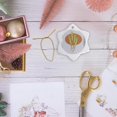 thumbnail image 6 of 3drose, Wheat, 3 inch Snowflake Porcelain Ornament, 6 of 7