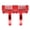 Red, variant on YAHHU RC Motor Cooling Bracket Aluminum Alloy Heat Dissipation Stand for 550 3650 3660 3670 3674 36mm Motors, High Performance Upgrade Part (Red) - 2.4 x 1.6 x 1.1 inches / 60.0 x 40.0 x 28.0 mm