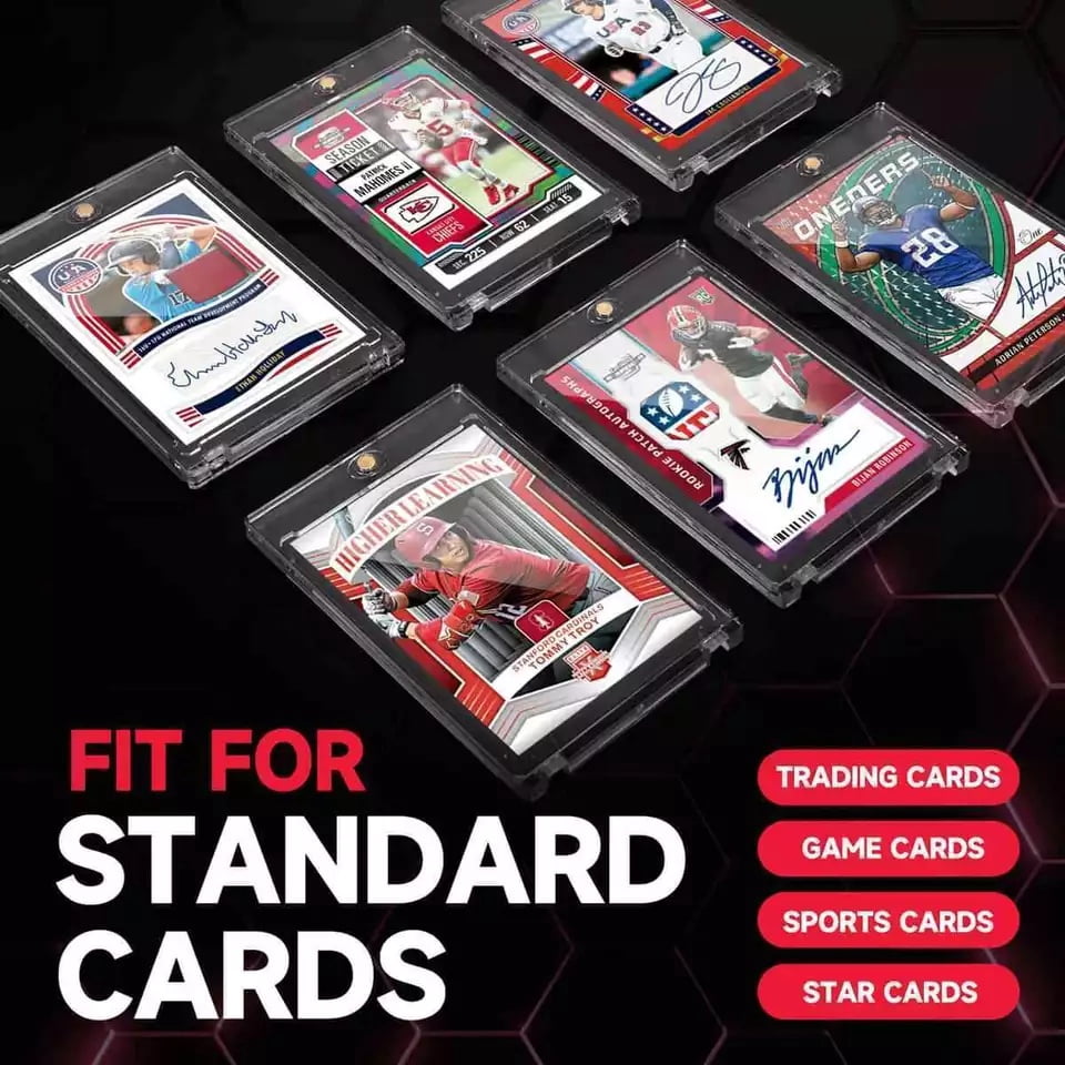 Ultra pro 50ct Magnetic Card Holders, Ultra-thin Premium 35-point Card Holder Touch Card Protector Hard Plastic Magic Box, Suitable for Sports, Baseball, and Collectible Cards