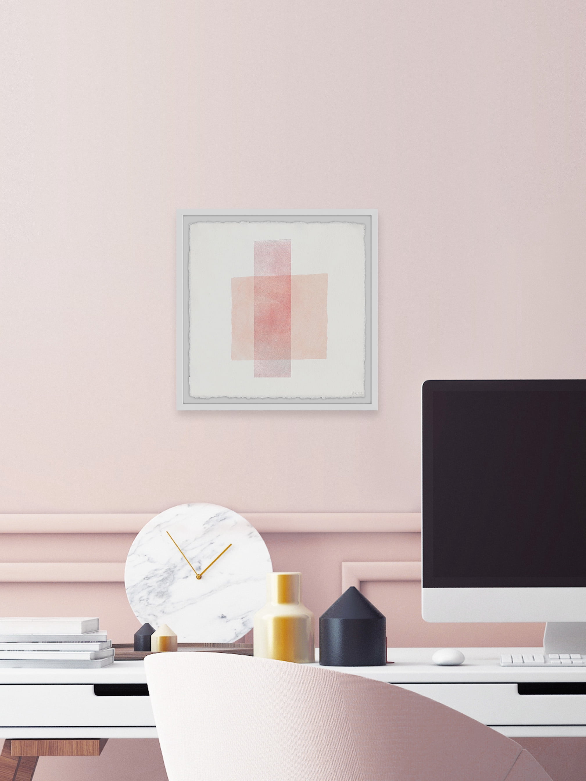 Parvez Taj Crossing Red Line Framed Wall Art