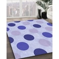 thumbnail image 3 of Ahgly Company Machine Washable Indoor Rectangle Transitional Periwinkle Purple Area Rugs, 3' x 5', 3 of 7
