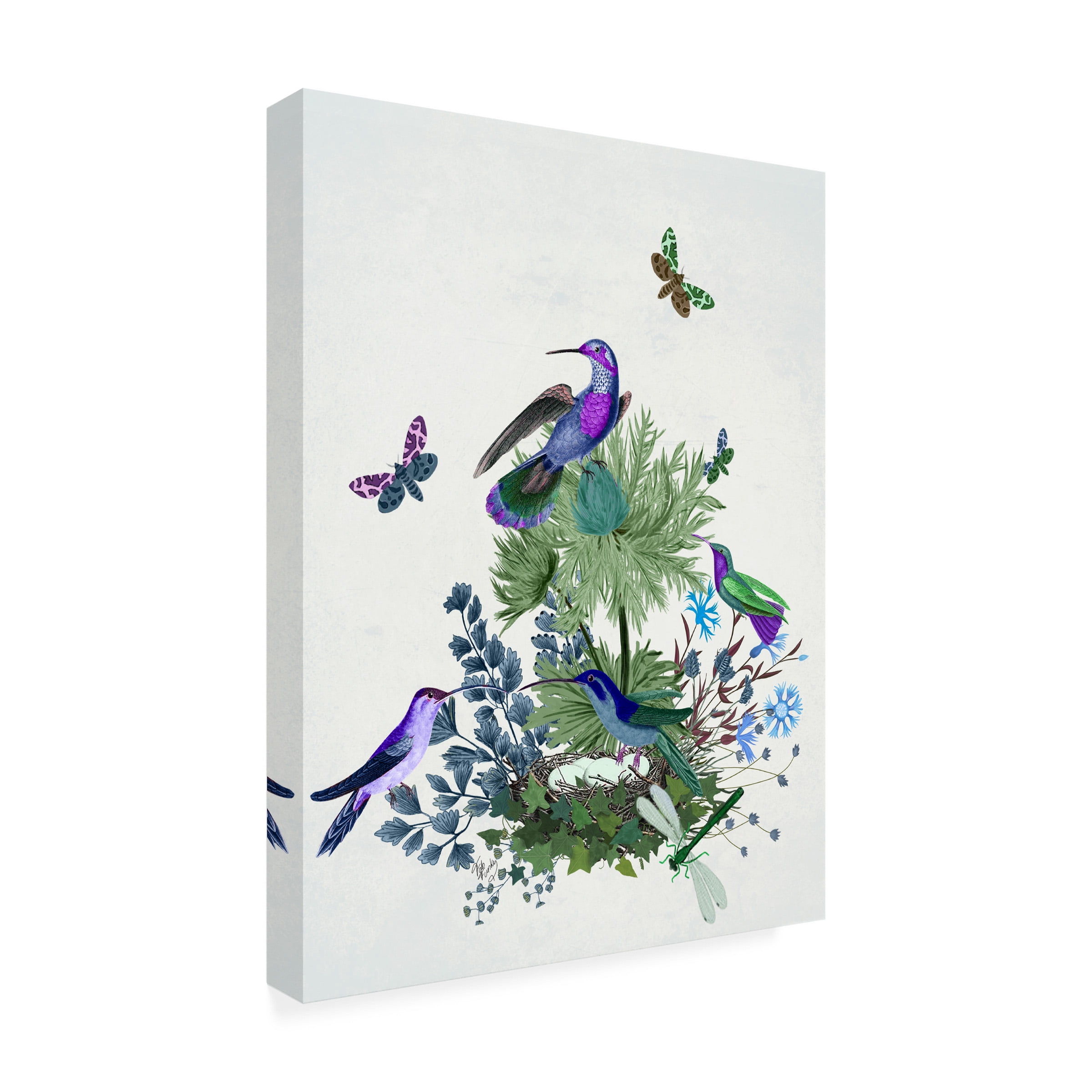 Fab Funky 'Tropical Birds Nest 1' Canvas Art