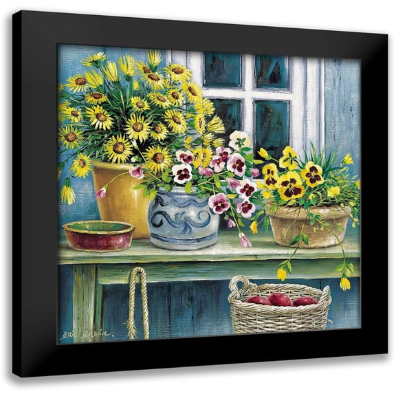 Erwin, Eric 20x20 Black Modern Framed Museum Art Print Titled - Garden Expression I