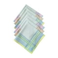 thumbnail image 2 of Milageto 6Pcs Cotton Men's Handkerchiefs Pocket Square Hankies 29cm Bandanas for Prom, 2 of 8
