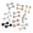thumbnail image 3 of Venta al por mayor de s de mezcla de acero para piercing de labio, joyería para el cuerpo, anillos con barra, anillo para la lengua. F Yuyangstore Perforación de joyería corporal, 3 of 5