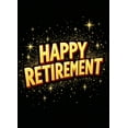 thumbnail image 4 of Black Background with Golden Stars Happy Retirement Banner Party Decoration Retirement Party Supplies Photography Props Backdrop Decor for Retirement Celebration Event Gathering, 4 of 8