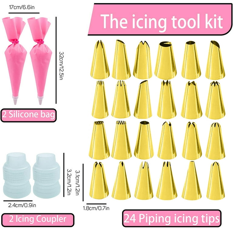 Cakes of Eden Fondant Tools Cake Decorating Supplies - 123pc Baking Kit Icing Piping Bags Tips 2 Offset Spatula Letter and Shape Cutters Baking Mat RO