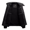 thumbnail image 4 of IYTR Men's Jackets Turnsown Collar Long Sleeve Solid Color Zip Up Pockets Decorated Jackets Coats Black M, 4 of 4